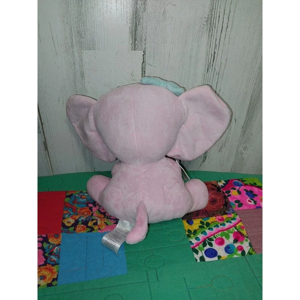 Bedtime Originals Twinkle Toes Pink Elephant Plush, Hazel